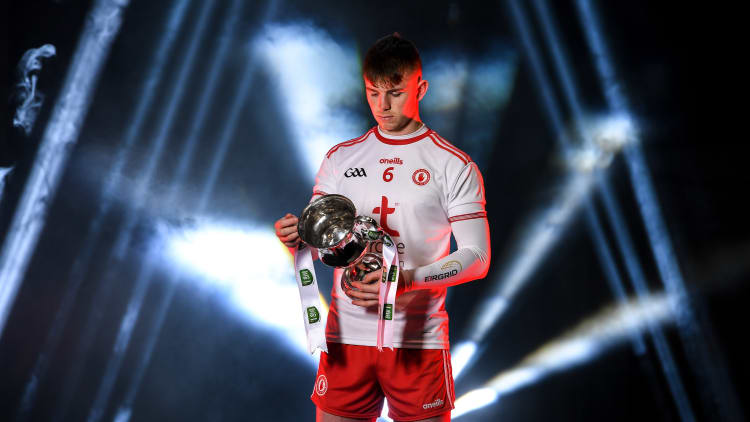 Tyrone's Antoin Fox pictured at the launch of the 2020 EirGrid GAA Football U20 All-Ireland Championship at Croke Park. EirGrid, the state-owned company that manages and develops Ireland's electricity grid, has been a proud sponsor of the U20 GAA Football All-Ireland Championship since 2015.