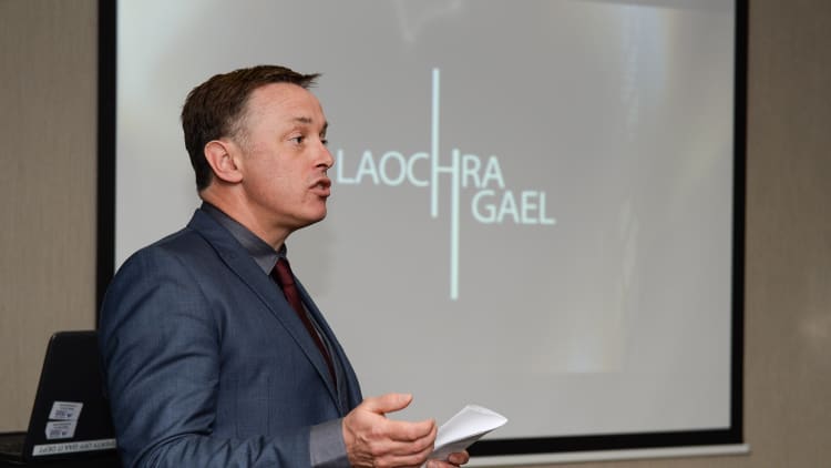 Micheal O Domhnaill pictured at the Laochra Gael launch at Croke Park on Friday evening.