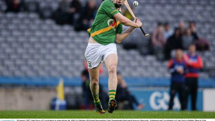 John Power in action for Carrickshock at Croke Park.
