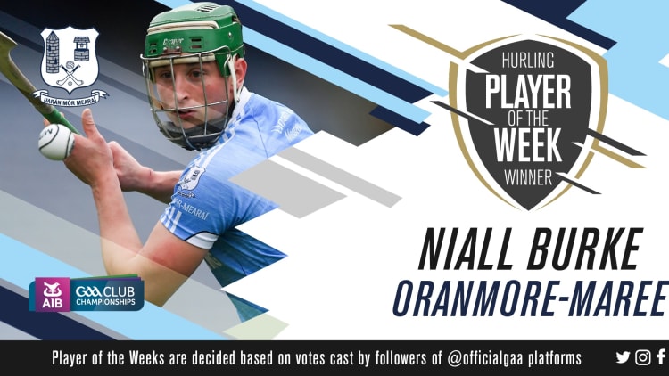 GAA.ie Hurler of the Week Niall Burke.