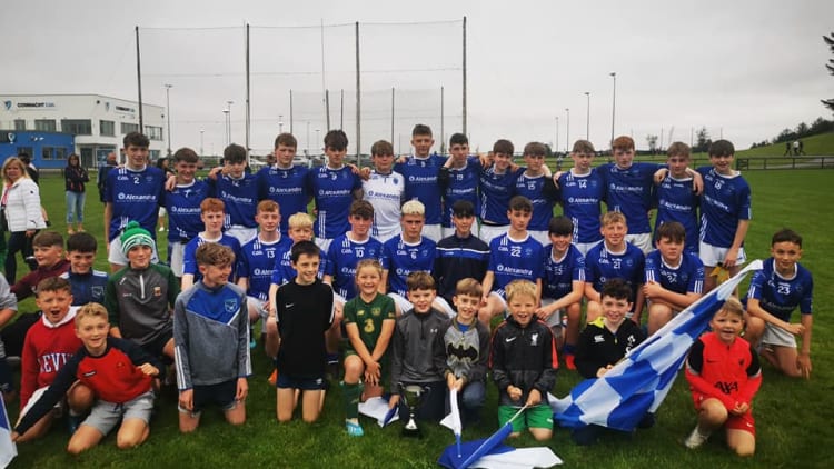 The Claremorris team that won the 2021 Mayo John West Féile Peile na nÓg Division 1 title.