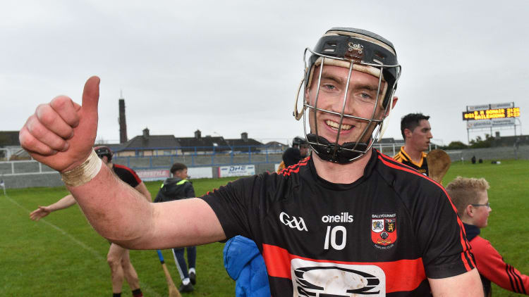 Pauric Mahony celebrates following Ballygunner's dramatic win.