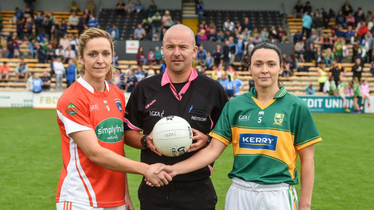 Kerry captain Caroline Kelly pictured before the 2017 Lidl Ladies Football All-Ireland Senior Quarter-Final against Armagh in Nowlan Park.
