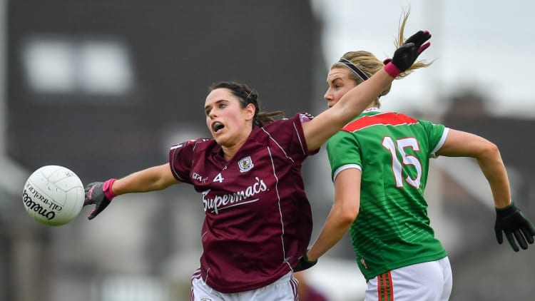 Fabienne Cooney in action during the Connacht Ladies Football Championship Final against Mayo.