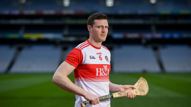 Derry hurler Brian Og McGilligan pictured at the launch of the Christy Ring Cup.
