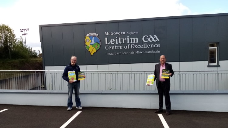 Leitrim GAA Chairman, Councillor Enda Stenson (right) and Leitrim GAA PRO, Declan Bohan, pictured at the launch of the 'It's good to talk GAA' initiative.