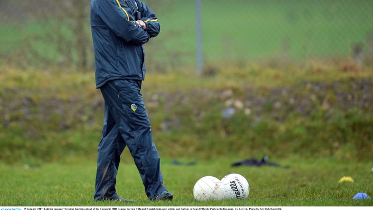 Leitrim manager Brendan Guckian.