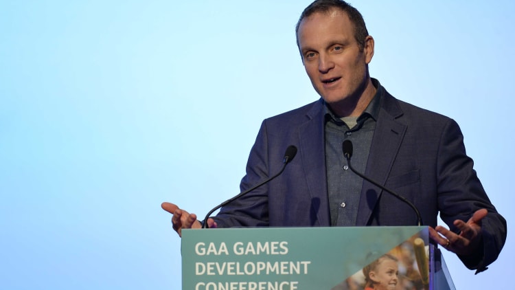 Professor Wade Gilbert, Department of Kinesiology, California State University, Fresno, speaking at the 2017 GAA Annual Games Development Conference in Croke Park, Dublin.