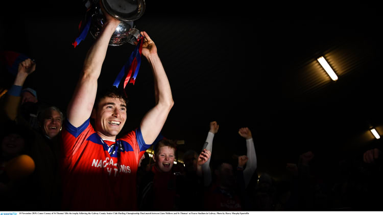Conor Cooney captained St Thomas' to Galway SHC glory at Pearse Stadium on Sunday.