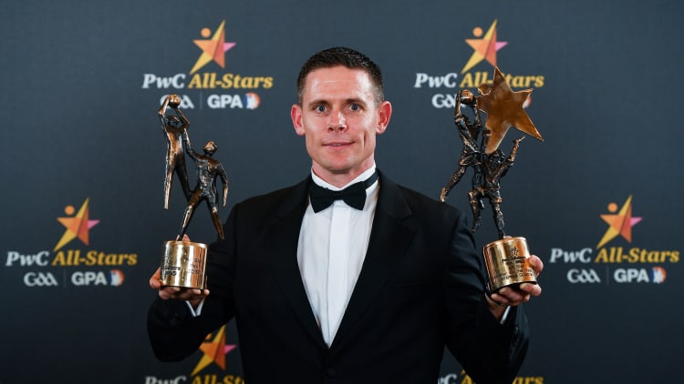 Stephen Cluxton with his PwC All Star and Player of the Year awards.
