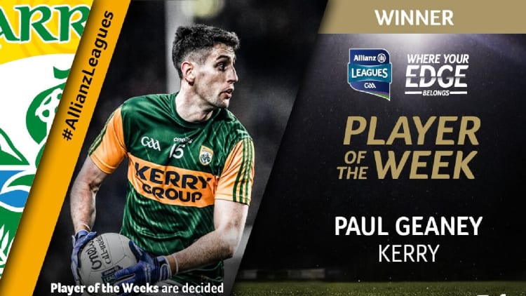 GAA.ie Footballer of the Week Paul Geaney.