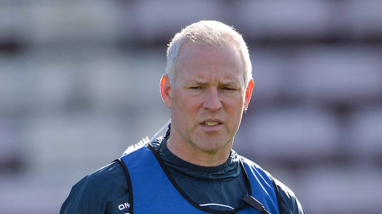 Galway manager Shane O'Neill watching Sunday's Allianz Hurling League encounter against Cork at Pearse Stadium.