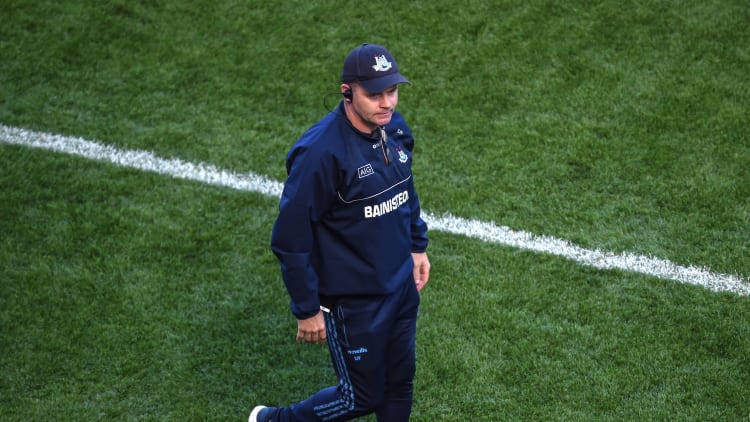 Dublin manager, Dessie Farrell, pictured during the All-Ireland SFC semi-final against Kerry.