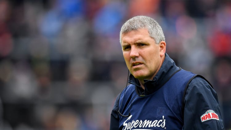 Galway manager Kevin Walsh pictured at Sunday's Connacht Senior Football Championship Final at Pearse Stadium.