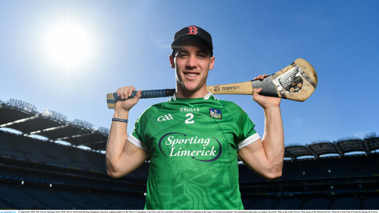 Limerick hurler Sean Finn pictured at the launch of the 2018 Fenway Classic.