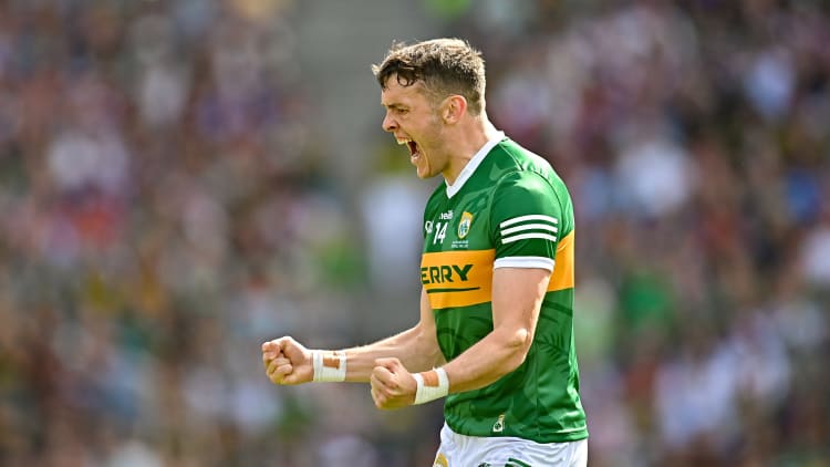 Kerry's prolific forward David Clifford celebrates at Croke Park.
