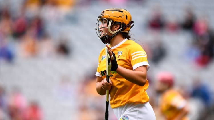 Maeve Kelly scored a goal for Antrim against Kilkenny.