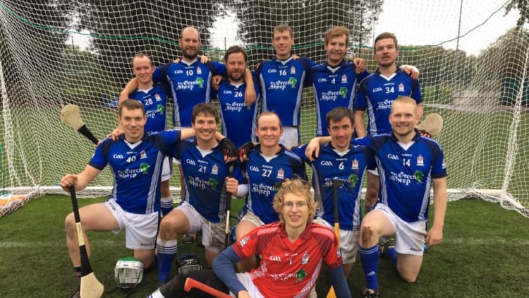Pictured are the Darmstadt hurlers who were runners-up in the European Hurling Shield Final.