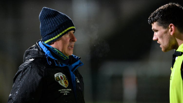 Antrim manager Lenny Harbinson.