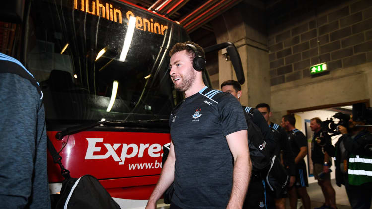 A smiling Jack McCaffrey arrives at Croke Park before the drawn All-Ireland SFC Final against Kerry.