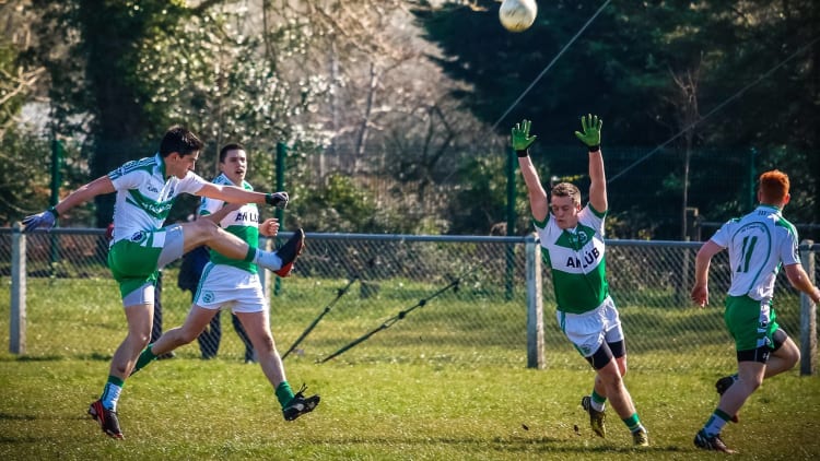Sean Warnock in action for Greencastle.