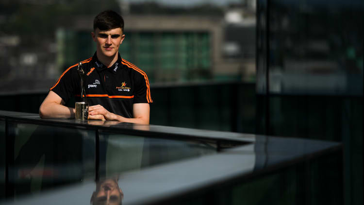 April PwC GAA/GPA Footballer of the Month Sean O'Shea pictured in Cork on Tuesday.