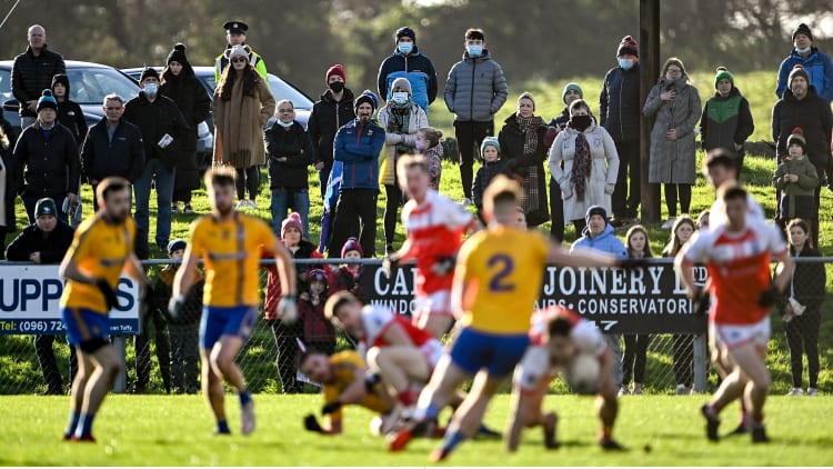 Spectators watching the Mayo SFC Final between Knockmore and Belmullet.
