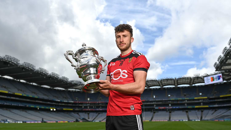 Barry O’Hagan of Down during the Tailteann Cup launch at Croke Park in Dublin.