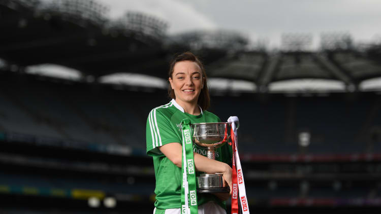 Limerick's Cathy Mee pictured in Croke Park ahead of Sunday's TG4 Ladies Football All-Ireland Junior Final against Louth.