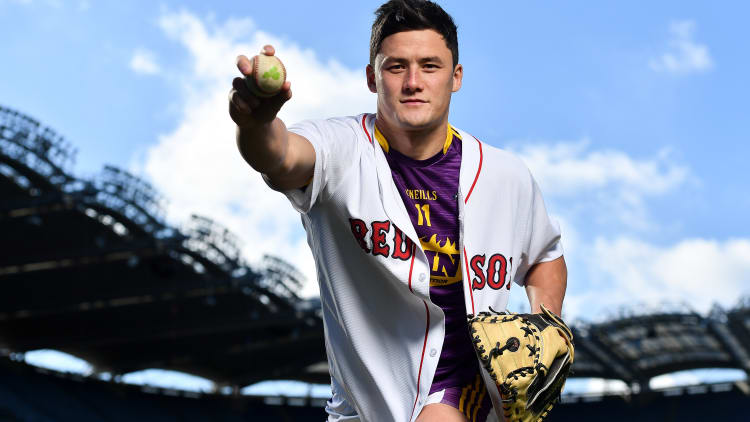 Wexford hurler Lee Chin pictured at the launch of the 2018 Fenway Classic.