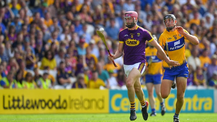 Wexford's Paudie Foley during the 2018 All Ireland SHC Quarter-Final clash against Clare.