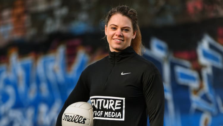 Dublin ladies footballer Noelle Healy at the launch of Future Proof Media.