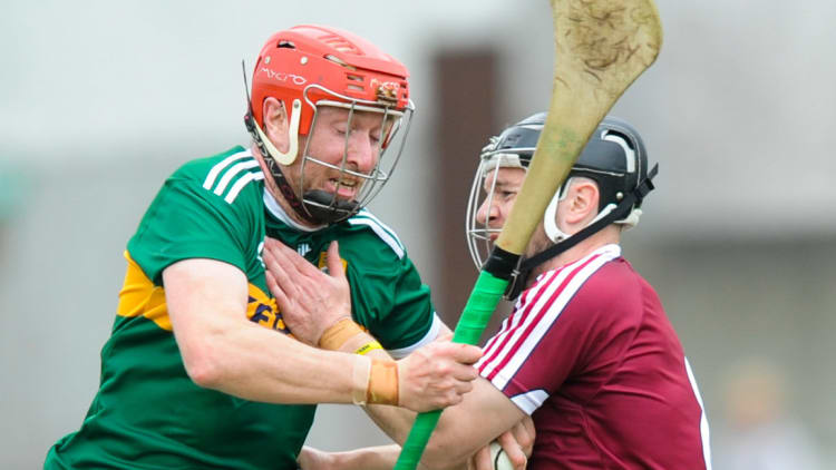 Patrick Kelly, Kerry, and Cormac Boyle, Westmeath, in Joe McDonagh Cup action at TEG Cusack Park.