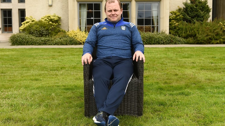 Cavan manager Mickey Graham pictured at the Ulster GAA Football Final Media Event at Lough Erne Resort in Fermanagh.