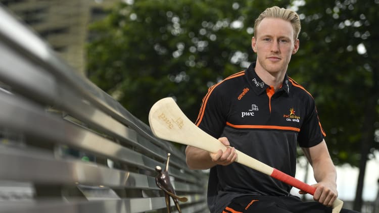 The PwC GAA/GPA Players of the Month for June for hurling, Diarmuid O’Keeffe of Wexford, was at PwC offices in Dublin today to pick up his award.