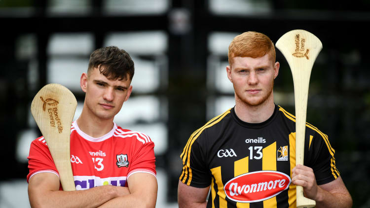 Cork's Brian Turnbull and Kilkenny's Adrian Mullen pictured ahead of the Bord Gáis Energy All-Ireland U-20 hurling semi-final.