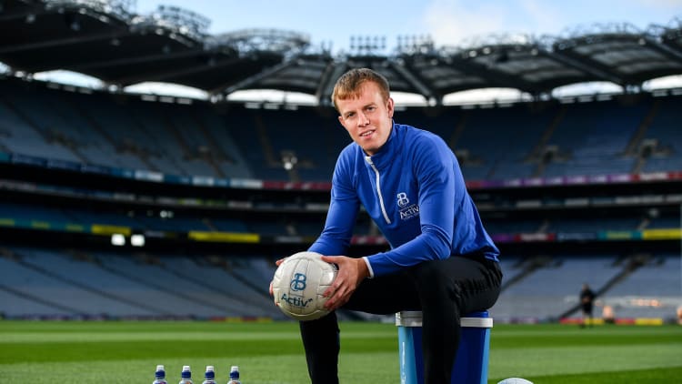 In attendance at the unveiling of Ballygowan Activ+ as the new Official Fitness Partner of the GAA/GPA is former Kerry Footballer and All-Ireland winner Fionn Fitzgerald at Croke Park.