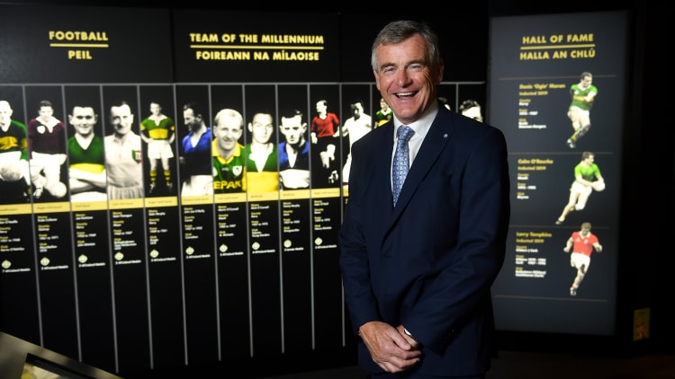 Former Meath footballer Colm O'Rourke in attendance at the GAA Museum where he was inducted into the Hall of Fame at Croke Park.