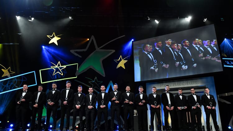The Champion 15 award winners pictured at the PwC GAA / GPA All-Stars 2019 at the Convention Centre.