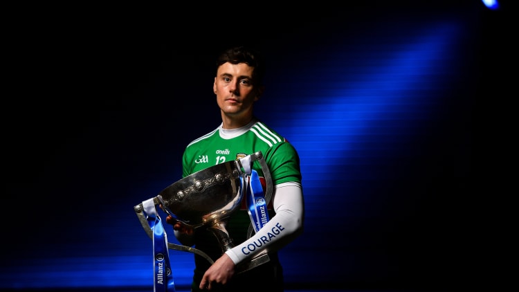 In attendance at the Allianz Football League 2020 launch in Dublin is Diarmuid O'Connor of Mayo. 2020 marks the 28th year of Allianz’ partnership with the GAA as sponsors of the Allianz Leagues.