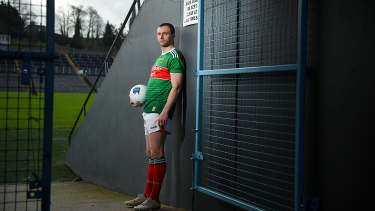Keith Higgins of Mayo during a Media Event in advance of the Allianz Football League Division 1 Round 4 match between Monaghan and Mayo on Sunday at St. Tiernach's Park in Clones, Co Monaghan.