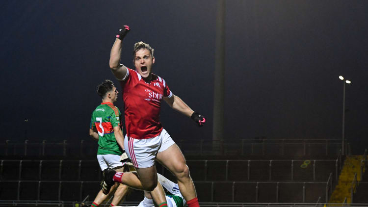 East Kerry's Darragh Roche celebrates at Austin Stack Park.