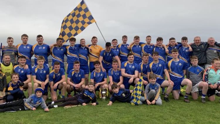 Easkey celebrate after victory over Naomh Eoin in the Sligo SHC Final.