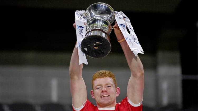 Cork captain Conor O'Callaghan following the BGE Munster Under 20 Hurling Championship Final.