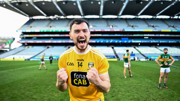 Antrim's Conor McCann is the Joe McDonagh Cup Hurler of the Year and one of seven Antrim players on the Joe McDonagh Team of the Year.