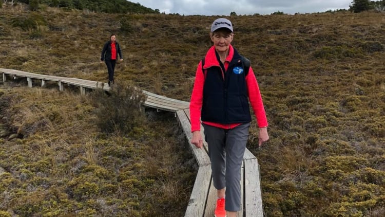 Eileen Ward, now in her early eighties, walked an average of 28 kilometres for the Irish Life GAA Healthy Club Steps Challenge.