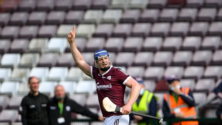 Joe Canning scored two second half points for Galway against Limerick at Pearse Stadium.