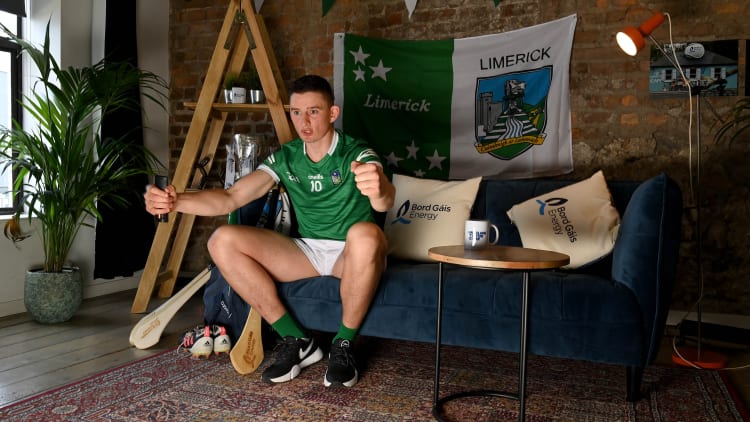 #HurlingToTheCore ambassador Gearóid Hegarty of Limerick at the launch of the second series of Bord Gáis Energy’s GAAGAABox, which features the most passionate hurling fans across the country filmed in their front-rooms as they experience the agony and ecstasy of following their counties’ fortunes from home. You can watch GAAGAABox on Bord Gáis Energy’s #HurlingToTheCore YouTube channel throughout the Senior Hurling Championship.