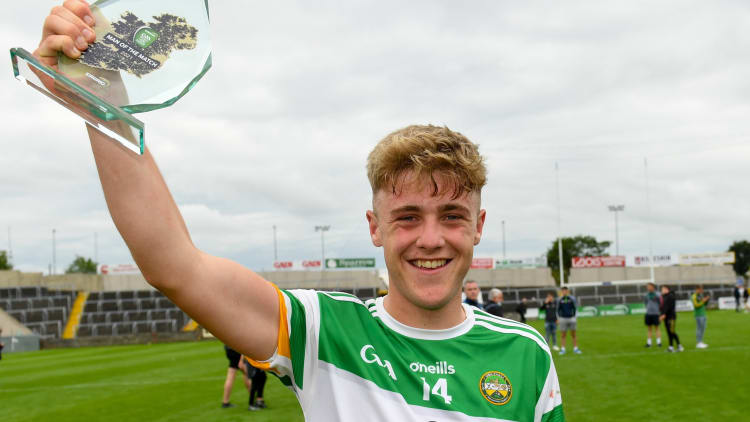 Offaly forward Jack Bryant was the tournament’s standout player and has been named the 2021 EirGrid U20 Player of the Year.