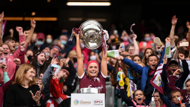 Sarah Dervan captained Galway to All Ireland Camogie glory at Croke Park.